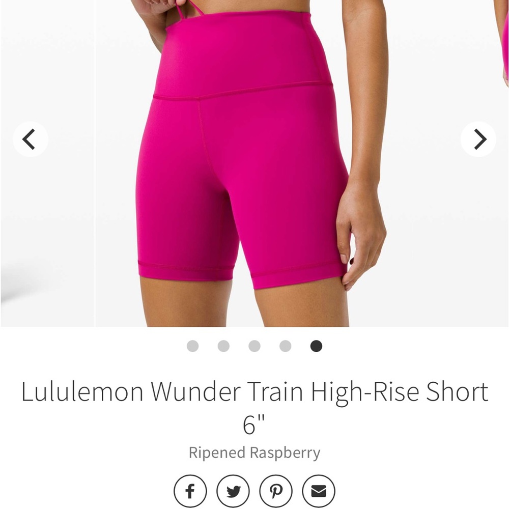 ISO RIPENED RASPBERRY 6” Wunder Train Short Sz 6